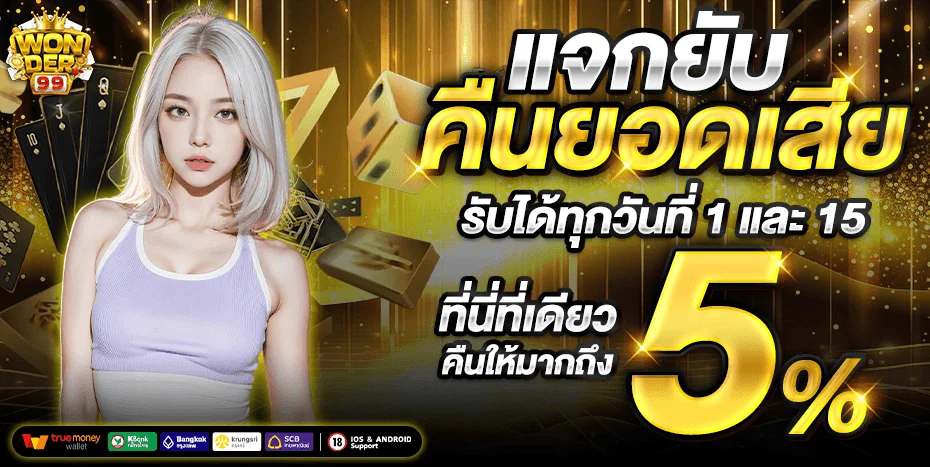 WONDER99 สมัครสมาชิก เว็บตรงอันดับ 1 ฝากถอนออโต้